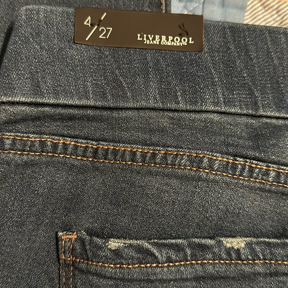 New Liverpool women’s denim leggings size 4/27 - Picture 7 of 14